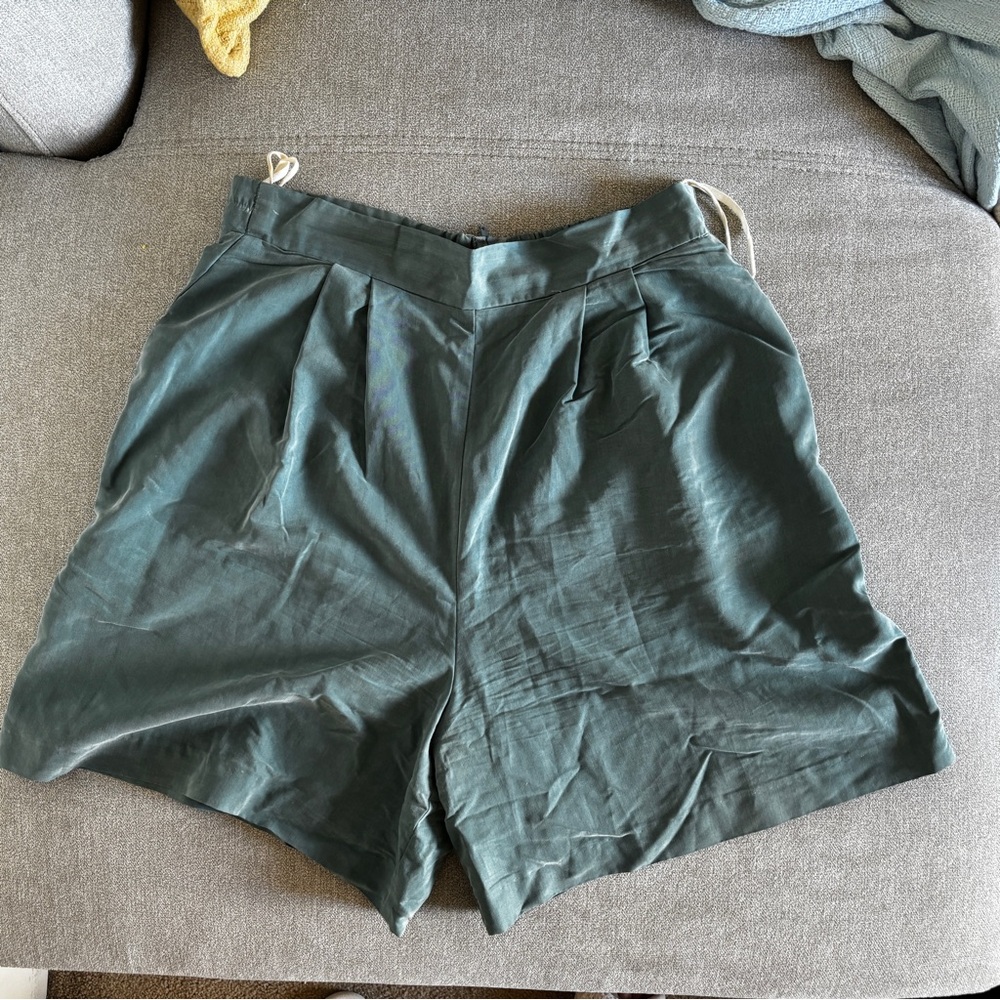 Vintage Aqua High Waisted Shorts